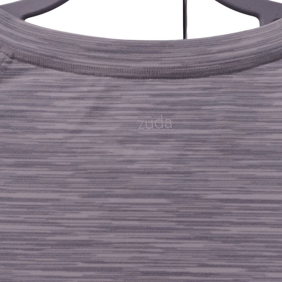 NWT Zuda Knit Tank Top Sz 3X Gray Space Dye Seaming Detail Slim Fit Sleeveless - Picture 7 of 9